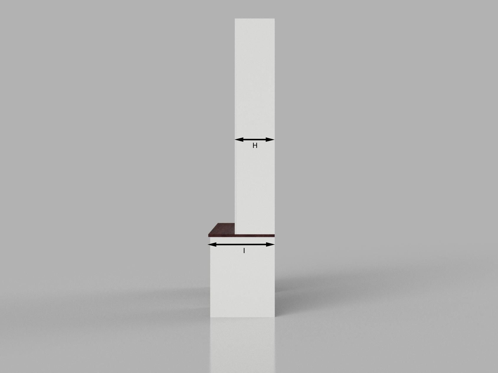 Faceframe side dimensions